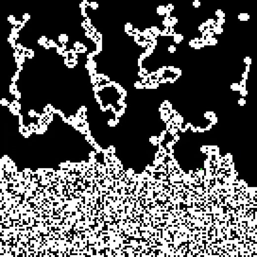 Advent of Code 2025 - Day 4 Part 2 - Visualization