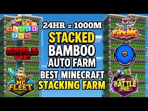 Bamboo Farm Tutorial🔥 24HR = 1000M! in AppleMC, McFleet, BattlePie, etc.