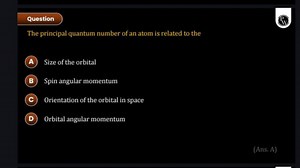 The principal quantum number of an atom is related to the:A) ... | Filo