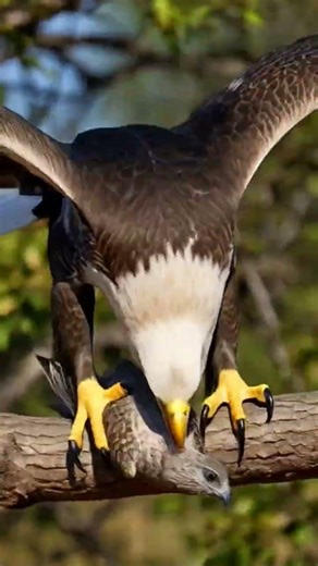 Bald eagle versus falcon