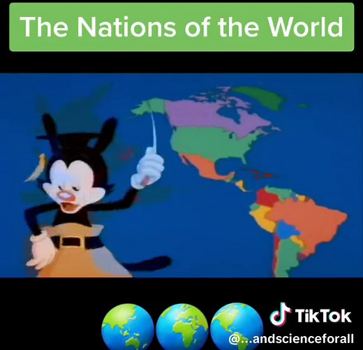 The Nations of the World Song by Yakko #theworld #nation #nations #geography #geographytok #geographytiktok #country #countries #earth #planet #science #sciencetok #learn #learnontiktok #song #animaniacs #yakko #yakkowarner