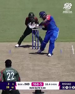 🎙️ "The best shot of the innings" 👏 Hardik Pandya shows his class with a supreme lofted drive for six. #T20WorldCup #INDvBAN | ICC - International Cricket Council