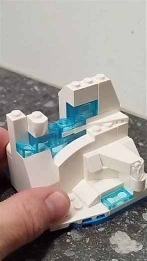 Danger on the Ice Planet - to rescue him too late - Cassic Lego Space Minifigure and the Commander