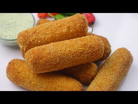 Crispy Potato Bread Rolls,Potato Stuffed Bread Roll,Easy Snacks Recipe