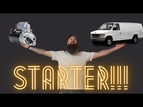 How To Replace Starter 1997 1998 1999 2000 2001 2002 2003 2004 2005 2006 2007 Ford E350 6.8L V10