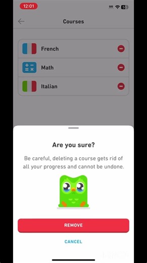 How to delete a Duolingo course or language #duolingo #foryou #fypage #fyp #fupage