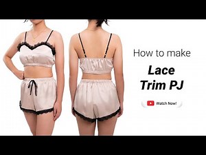 DIY Lace Trim Pajama Set 🧵 - Free Sewing Pattern (#2213)