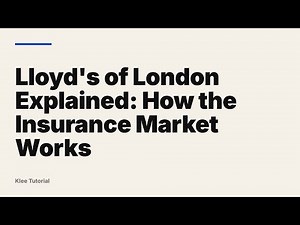 Lloyd's of London Explained: How the Insurance Market Works