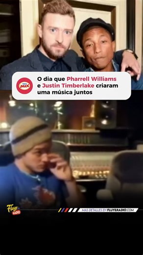 FLUYERADIO.com ™ on Instagram: "🎶✨ Momentos mágicos en el estudio: Justin Timberlake y Pharrell Williams creando "Justified" Durante la creación de su álbum Justified (2002), Justin Timberlake y Pharrell Williams (The Neptunes) vivieron momentos clave de pura creatividad. Hits como Rock Your Body, Señorita y Last Night nacieron en el estudio, capturados en videos detrás de cámaras donde se ve la chispa de la colaboración: Pharrell con sus grooves funky, Justin aportando melodías icónicas y ambo