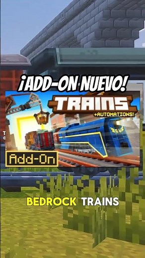 🎉 NUEVO TRAINS ADD-ON PARA MINECRAFT BEDROCK ✨ #minecraft #viral #addon #minecraftaddon
