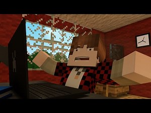 EPIC BajanCanadian rage - Minecraft Animation - Y-run parkour