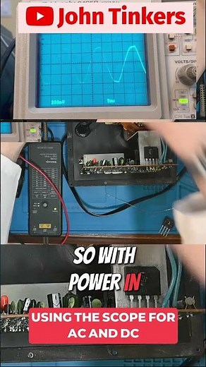 Fixing Noisy Speakers: Using the Scope for AC and DC #fix #oscilloscope #2465B