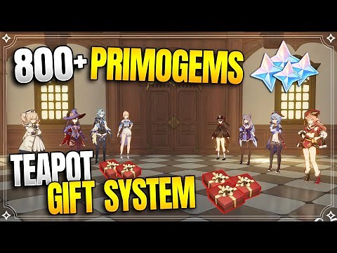 Free 800+ Primogems! (Up to 1280) | Teapot Gift System Guide |【Genshin Impact】