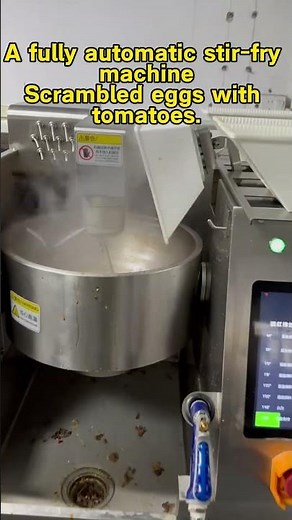 AI Automatic Cooking Machine Making Tomato & Egg Stir Fry