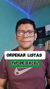 8.9K views · 195 reactions | Ordenar listas en excel #excel #exceltips #android #windows #tecnologia #tips #tutorial | raymon_acuna | Facebook