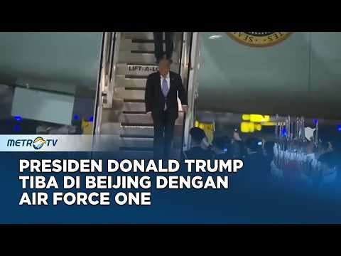 TERKINI! Pendaratan Bersejarah Donald Trump di Tiongkok