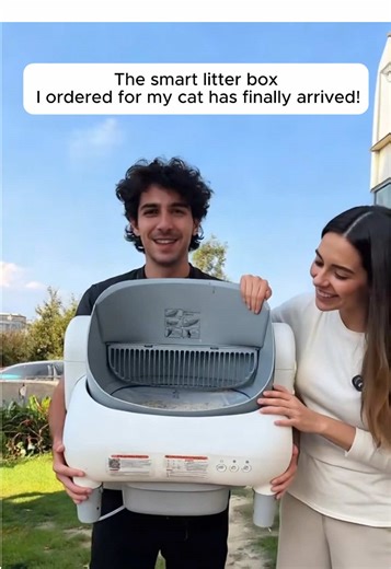 La caja de arena inteligente para gatos ha llegado