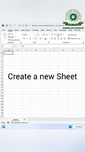 Create a New Sheet in Microsoft Excel 📄✨ Need a fresh worksheet in seconds? Here’s the quickest way! 👉 Click the ➕ (Plus) icon next to the sheet tabs OR 👉 Use the shortcut Shift F11 to instantly add a new sheet Boost your productivity and keep your data organized like a pro! 🚀📊 #MicrosoftExcel #ExcelTips #ExcelShortcuts #NewWorksheet #ExcelHacks #OfficeTips #ProductivityTips #ExcelLearning #DataManagement | learn Excel with Bapi Sardar