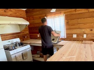 Working on Sink Cut Out for Butcher Block Countertop