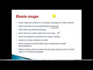 CCNP Route (300 - 101) version 2.0: Route-Maps-Introduction