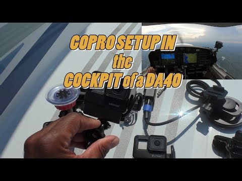 GOPRO SETUP IN THE COCKPIT OF A DA40 & MY EDITING TECHNIQUE
