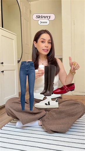 Do you know what kind of shoes go with your jeans? #fashion #outfitconsira #ootd