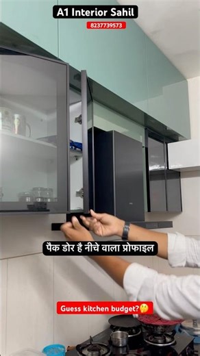 Ultimate modular kitchen design -smart sleek & space-saving! #modularkitchen #kitchen #shorts