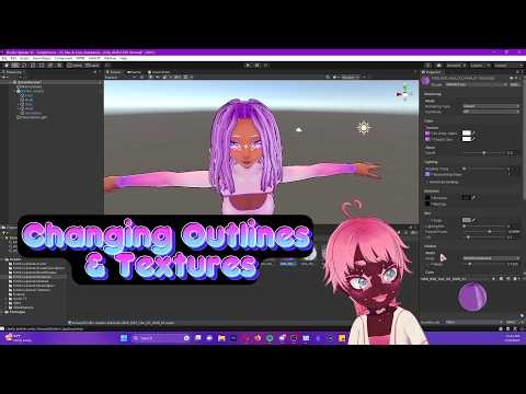 Vroid Tutorial: Changing Textures and Outlines in Unity