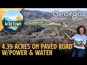 Georgia Land for Sale near Black Rock Mountain State Park | 4.39 acres | Paved Road | Power & Water
