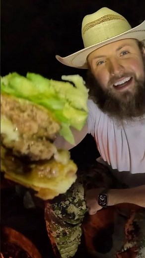 New video out now - Gourmet Campfire Cooking!! Making an Outdoor Cowboy Burger!! Subscribe!!