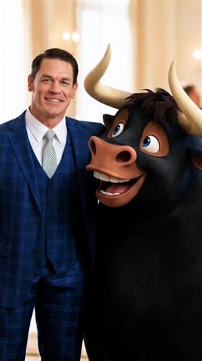 John Cena with Ferdinand voice actor 🤣