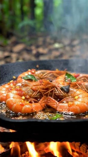 Cook in the Jungle — Relaxing Forest Cooking ASMR #food #lunch #foodie