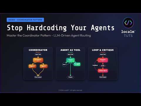 Stop Hardcoding Your Agents: Master the Coordinator Pattern