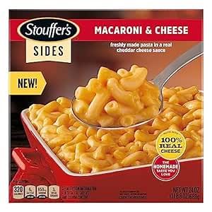 Stouffer's Macaroni and Cheese, Frozen Side, 24oz | Freshly made pasta in a real cheddar cheese sauce