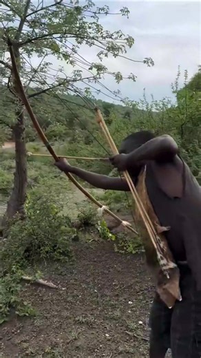Perfect target shooting with a traditional bow!पारंपरिक धनुष से परफेक्ट टारगेट शूटिंग!#shorts