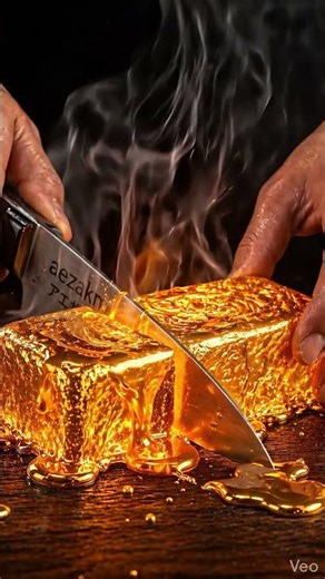 Satisfying Gold Cutting ✨
