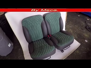 How to Make Custom Seat Covers Fade Out Diamonds DIY. home made.