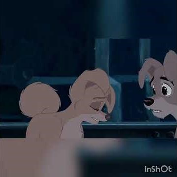 Angela y Scamp conversando/La dama y el vagabundo 2
