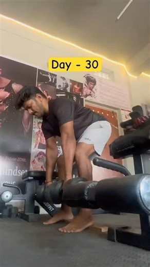 DAY - 30 || 100 Days Challenge || Leg Day workout #fitness #gym #motivation