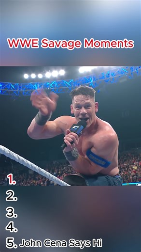 WWE Savage Moments 🔥 #wwe #wrestling #wwetiktok #fyp #foryoupage | john cena pipeboom