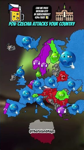 POV: Czechia attacks your country 🇨🇿 #mapping #mapper #europe