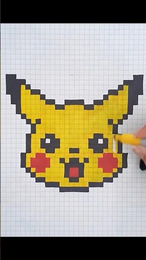 Pintando a Pikachu en Pixel art #pixelart #pikachu