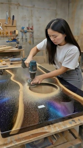 I Built a $10,000 Galaxy Epoxy Countertop for Only $1,000 – DIY Step-by-Step!