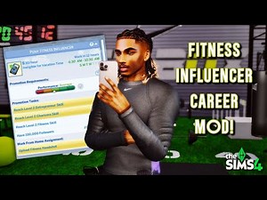 SIMS CAN BE FAMOUS FITNESS INFLUENCERS! 💪🏽♡ Fitness Influencer Mod Review ♡ The Sims 4
