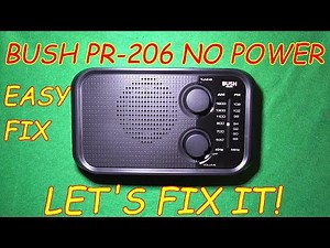 Argos returns - Fixing a Bush PR-206 AM/FM portable radio – no power