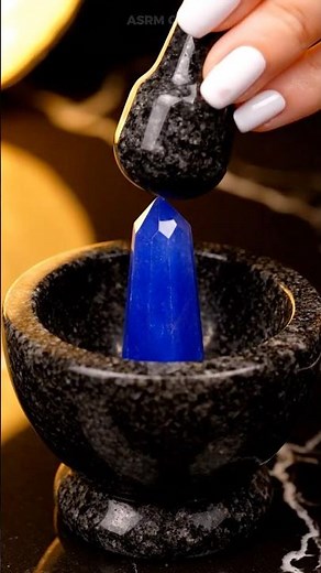 Sapphire Gem Spike Collapse | Luxury Gem Dust ASMR 4K
