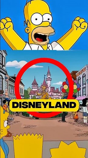 The Simpsons went to Disneyland😍🙏