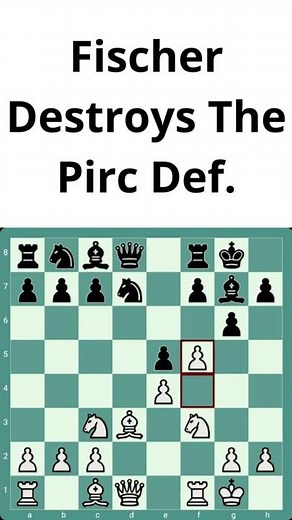 Chess Opening Study: Fischer Destroys The Pirc Defense In 20 Moves!