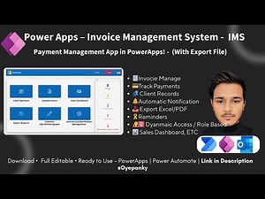 Build Own Invoice Management System | With Dashboard + Automation in PowerApps