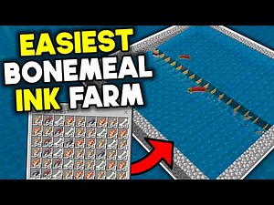Easiest Bonemeal INK Farm Minecraft Bedrock 1.21 (2025)